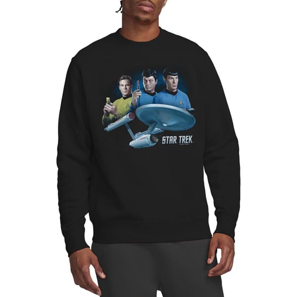 Star Trek Unisex Vuxen Main Three Sweatshirt M Svart Black M