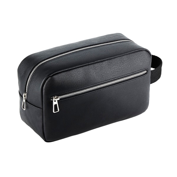 Quadra Tailored Luxe PU Wash Bag One Size Svart Black One Size