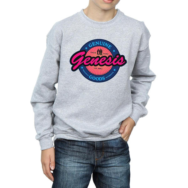 Genesis Boys Neon Logo Sweatshirt 5-6 år Sports Grey Sports Grey 5-6 Years