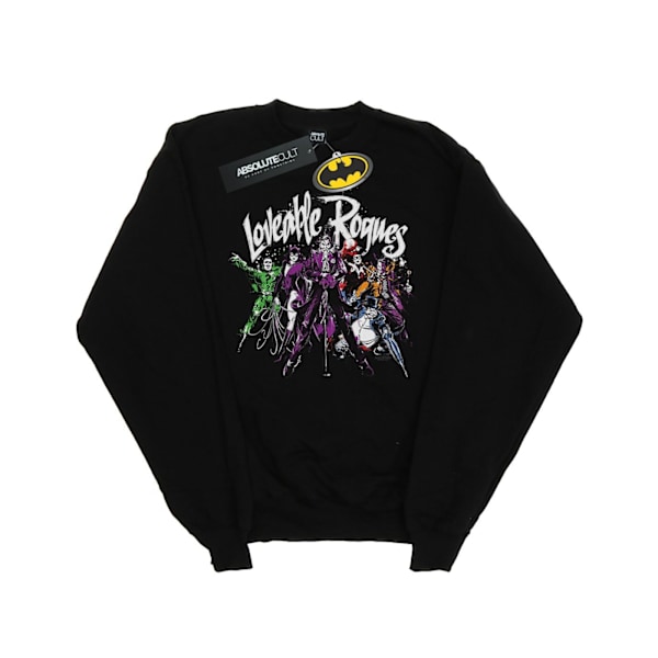 DC Comics Batman Loveable Rogues Sweatshirt 5XL Svart Black 5XL