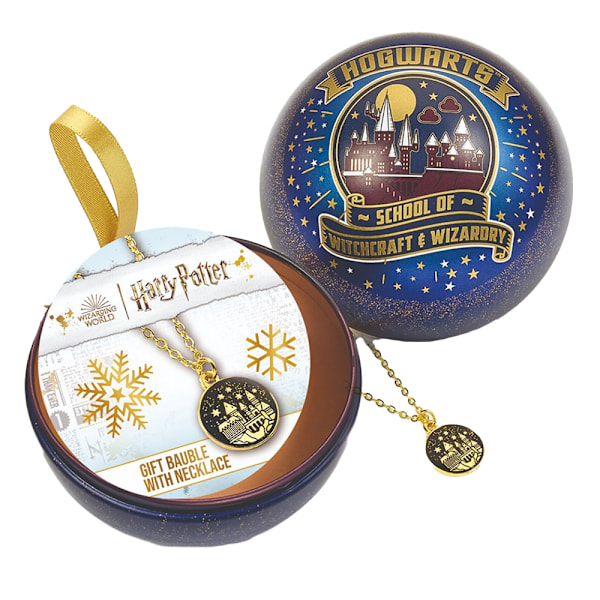 Harry Potter Hogwarts slott julkula i kunglig blå/guld Royal Blue/Gold One Size