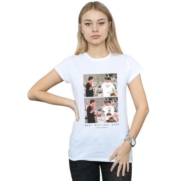 Friends Dam/Ladies Best Best Man Ever T-shirt i bomull XL Whit White XL