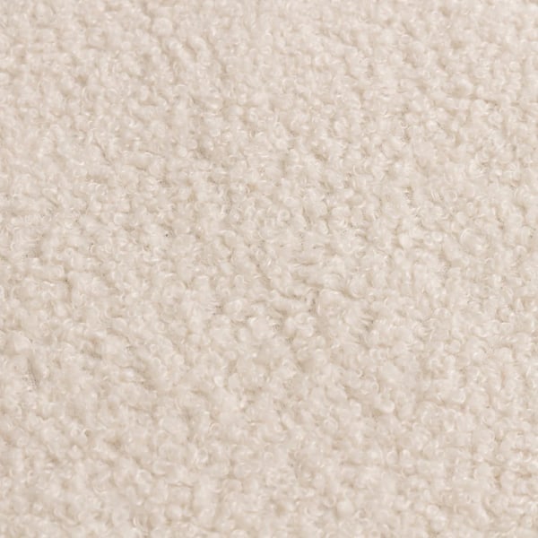 Yard Bouclé Textured Påslakan Set Enkelsäng Ecru Ecru Single