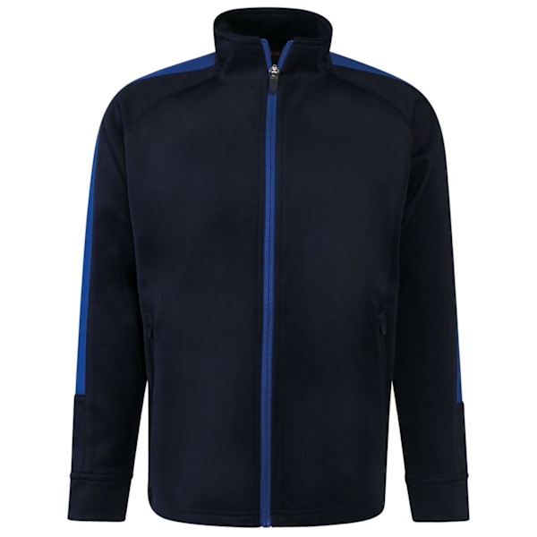 Finden & Hales Barn/Kids Stickad Träningsjacka 9-10 År Marinblå Navy/Royal Blue 9-10 Years