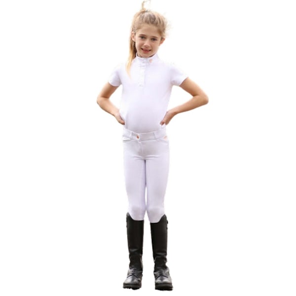 Hy Girls Cadiz Mizs Show Shirt 11-12 år Vit/Roséguld White/Rose Gold 11-12 Years