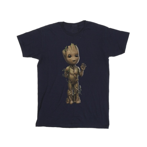 Marvel Mens I Am Groot Wave Pose T-shirt 4XL Marinblå Navy Blue 4XL