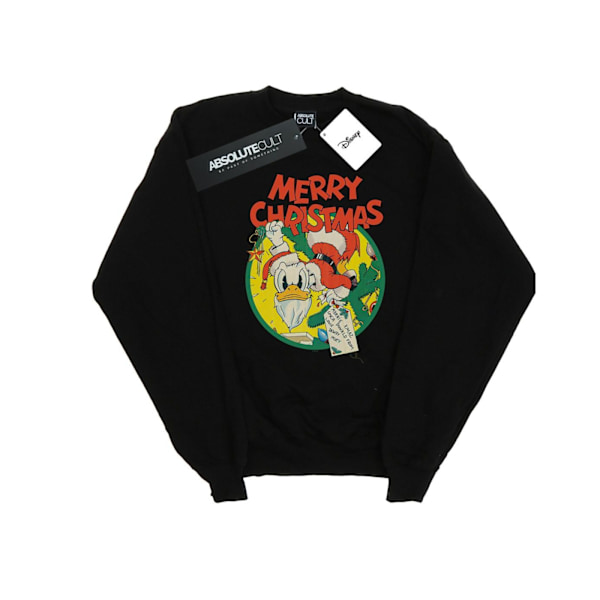 Disney Girls Donald Duck God Jul Sweatshirt 12-13 År Black 12-13 Years