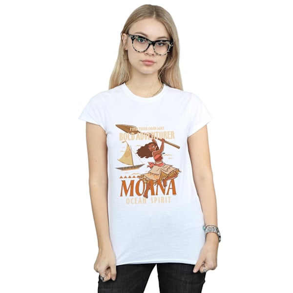 Disney Dam/Dam Moana Hitta Din Egen Väg Bomull T-shirt M W White M
