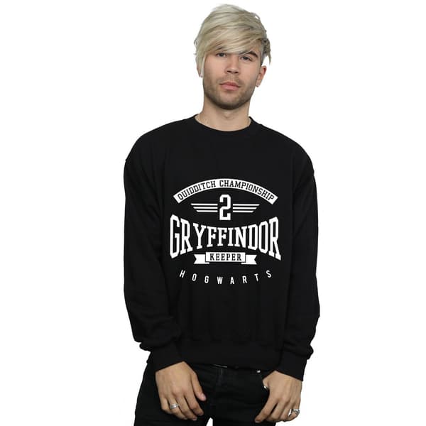 Harry Potter Herr Gryffindor Keeper Sweatshirt M Svart Black M