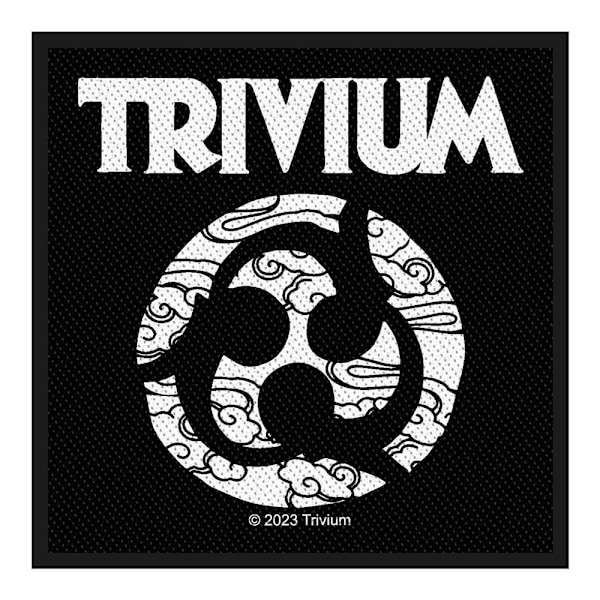 Trivium vävd emblem patch one size svart/vit Black/White One Size