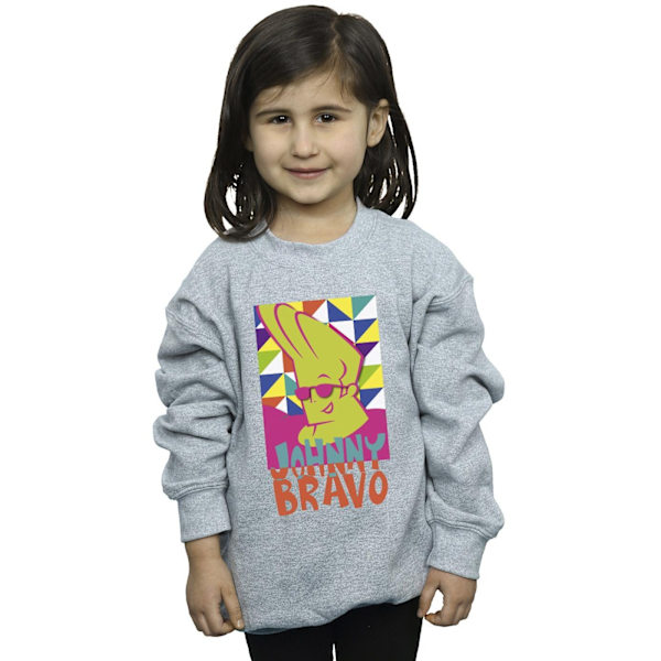 Johnny Bravo Girls Multi Triangles Pop Art Sweatshirt 12-13 År Sports Grey 12-13 Years