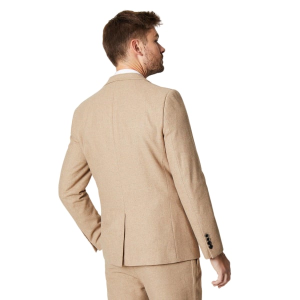Burton Mens Tweed Slim Suit Jacka 38S Neutral Neutral 38S