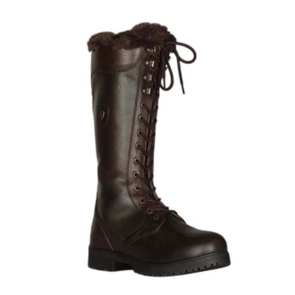 Moretta Dam/Dam Nola Läder Lace Up Standard Country Boo Brown 8 UK