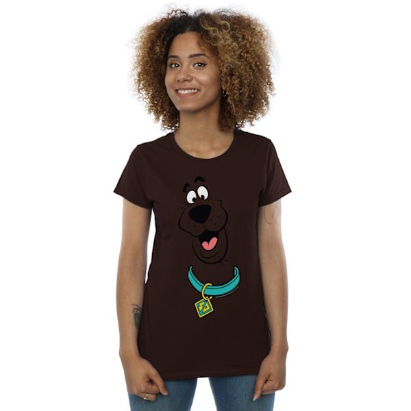 Scooby Doo Dam/Kvinnor Stor Ansikte Bomull T-shirt L Choklad Chocolate L