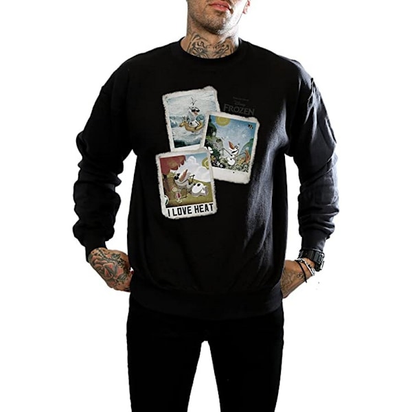 Frozen Herr Olaf Polaroid Sweatshirt 3XL Svart Black 3XL