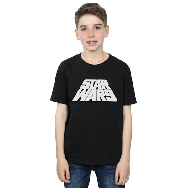 Star Wars Retro Logo T-shirt för pojkar 7-8 år Svart Black 7-8 Years