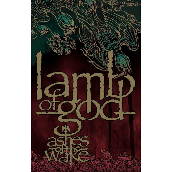 Lamb Of God Ashes Of The Wake Textil Affisch En Storlek Brun/Grön Brown/Green One Size