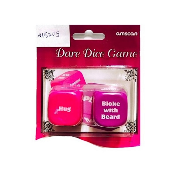 Amscan Dare Dice Game (2-pack) Rosa/Lila Pink/Purple One Size