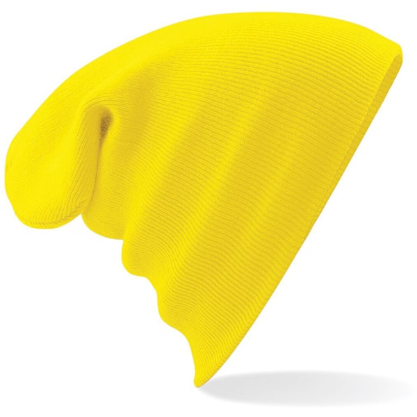 Beechfield Soft Feel Stickad Vintermössa En Storlek Gul Yellow One Size