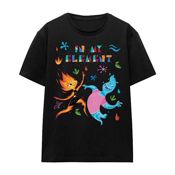 Elemental Unisex Vuxen In My Element Ember & Wade T-Shirt M Bla Black M
