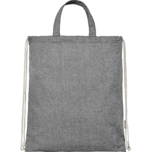 Pheebs Polycotton Dragsnöre Väska One Size Black Heather Black Heather One Size
