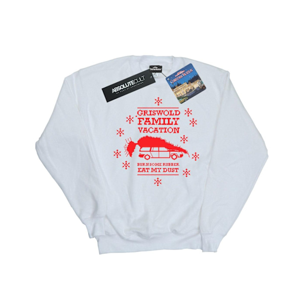 National Lampoon's Christmas Vacation Girls Eat My Dust Sweatshirt White 5-6 Years