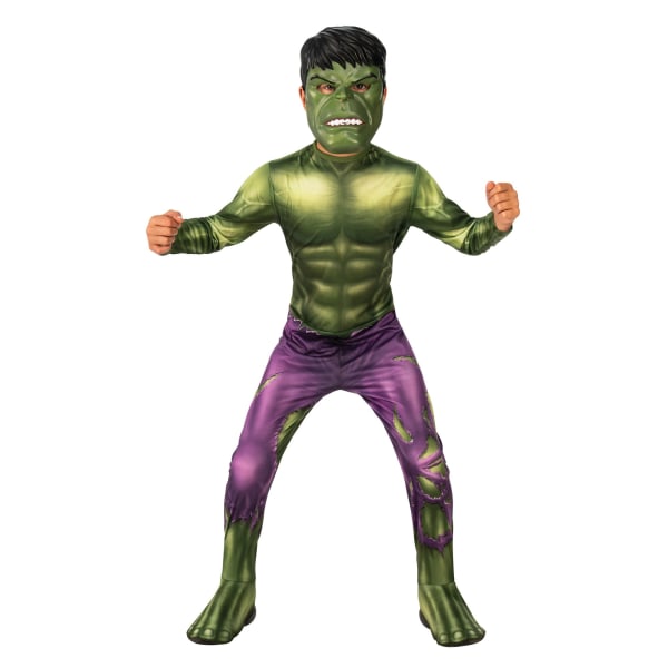 Avengers Hulk- set för barn/barn 9-10 år grön/lila Green/Purple 9-10 Years