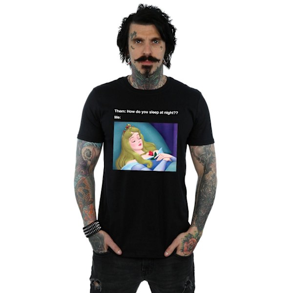 Disney Herr Sleeping Beauty Meme T-shirt L Svart Black L