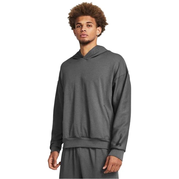 Under Armour Herr Relaxed Fit Hoodie S Grå Grey S