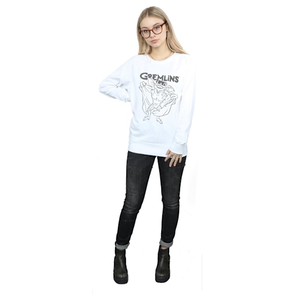 Gremlins Dam/Damer Spike´s Glasögon Sweatshirt M Vit White M