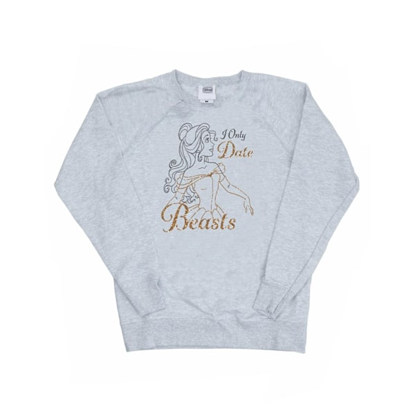 Disney Princess Dam/Damer Belle Jag dejtar bara odjur Sweatshirt Heather Grey XXL