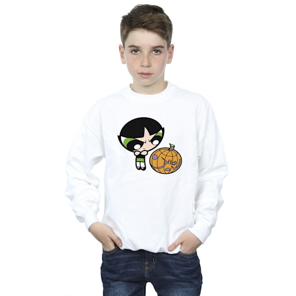 Powerpuff Girls Boys Girls Buttercup Pumpa Sweatshirt 12- White 12-13 Years