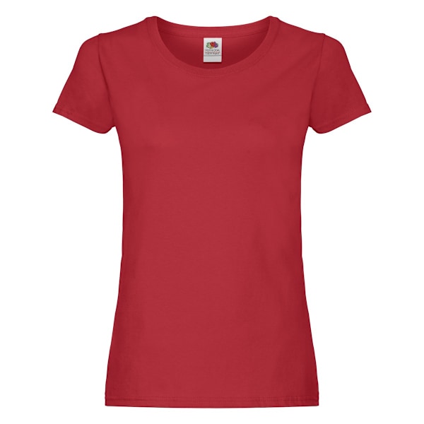 Fruit of the Loom Dam/Damer Original Lady Fit T-shirt L Röd Red L