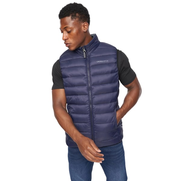 Crosshatch Herr Gattering Väst XL Marinblå Navy XL