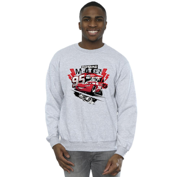 Disney Cars Lightning McQueen Collage Sweatshirt XL Sports Sports Grey XL