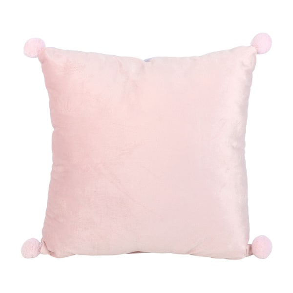Something Different This Is Our Happy Place Fyrkantig Fylld Kudde Pastel Blue/Pink One Size
