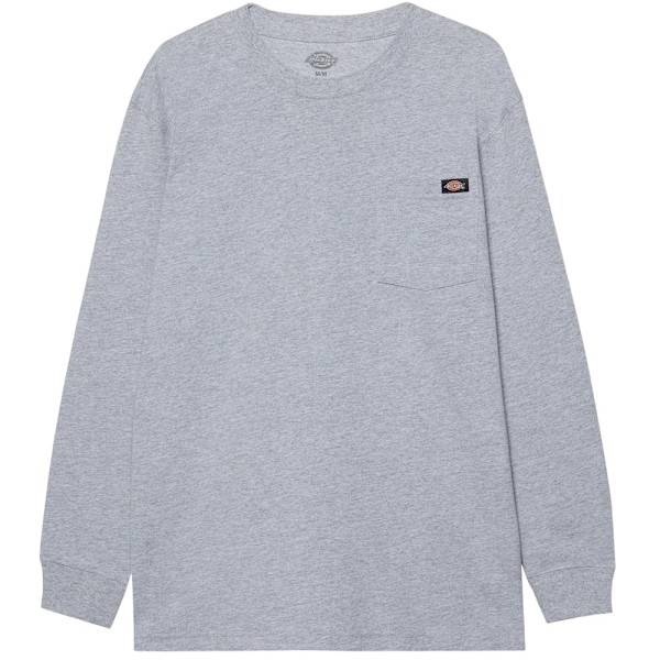 Dickies Luray Pocket Långärmad T-shirt för Herr XL Kolgrå Charcoal XL