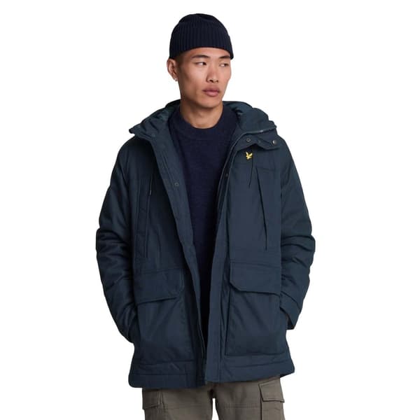 Lyle & Scott Herr Parka 2.0 Microfleece Jacka S Blå Blue S