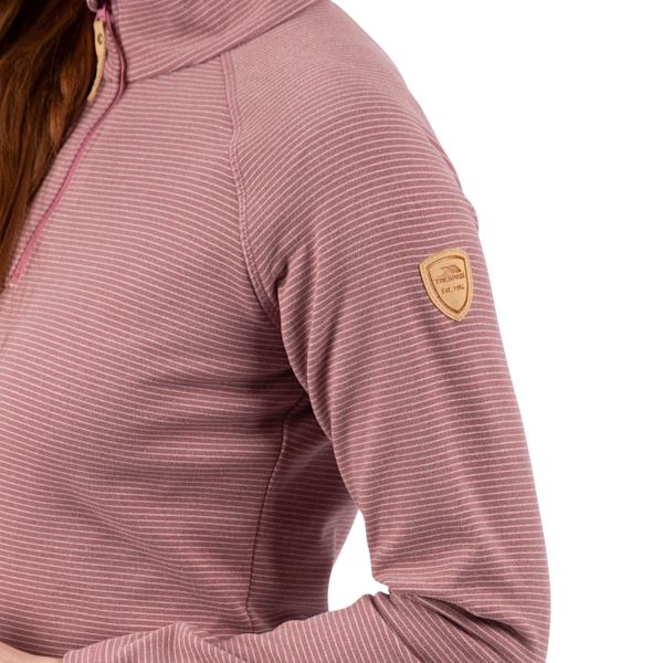 Trespass Dam/Kvinnor Olga Läder Fleece Topp XS Rose Blush Marl Rose Blush Marl XS