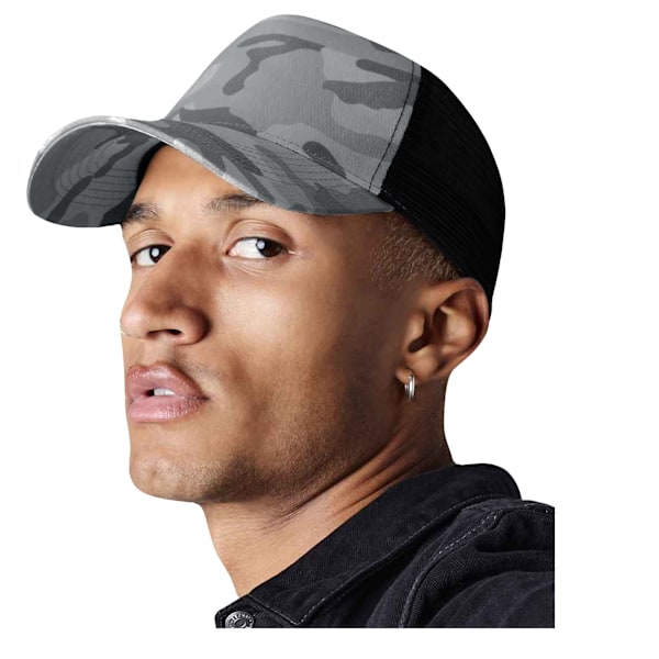 Beechfield Unisex Vuxen Camo Snapback Trucker Cap En Storlek Arct Arctic One Size