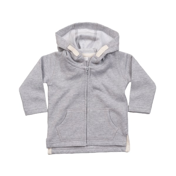 Babybugz Baby Full Zip Hoodie 18-24 Månader Heather Grey Melange Heather Grey Melange 18-24 Months