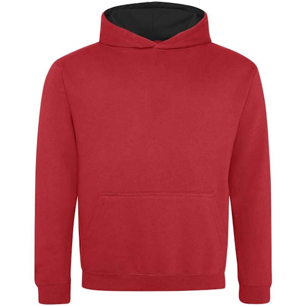 Awdis Barn/Kids Varsity Hoodie 12-13 År Eldröd/Jet Svart Fire Red/Jet Black 12-13 Years