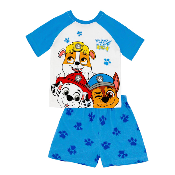 Paw Patrol Pojkar Tryckt Kortärmad Pyjamas Set 18-24 Månader B Blue/White 18-24 Months