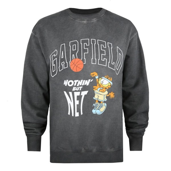 Garfield Dam/Dam Nothing But Net Washed Sweatshirt S Vint Vintage Black S
