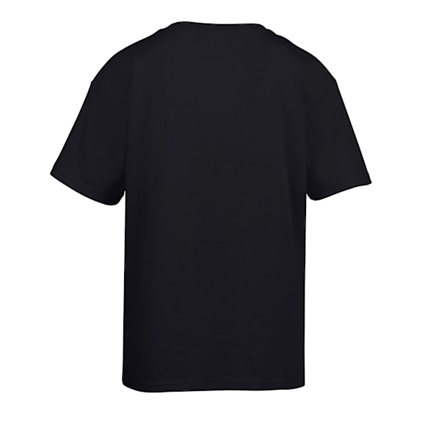 Gildan Childens/Kids SoftStyle Ringspun T-shirt 7-8 år Svart Black 7-8 Years