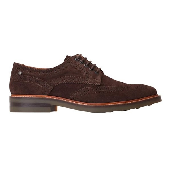 Base London Herr Hatfield Klassiska Brogues i Läder 10 UK Bränd B Burnt Brown 10 UK