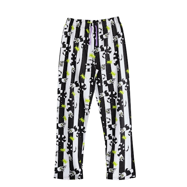 Beetlejuice Herr Logo Kortärmad Lång Pyjamas Set L R Svart Black L R