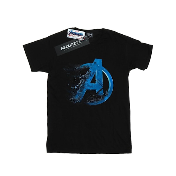 Marvel Boys Avengers Endgame Dusted Logo T-shirt 7-8 år Svart Black 7-8 Years