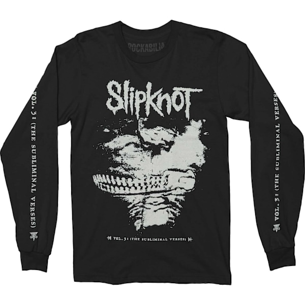 Slipknot Unisex Vuxen Subliminal Verses Ryggtryck Långärmad Black L