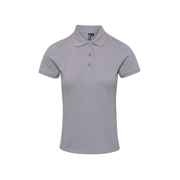 Premier Dam/Kvinnor Coolchecker Plus Piqu Polo Med CoolPlus Silver M